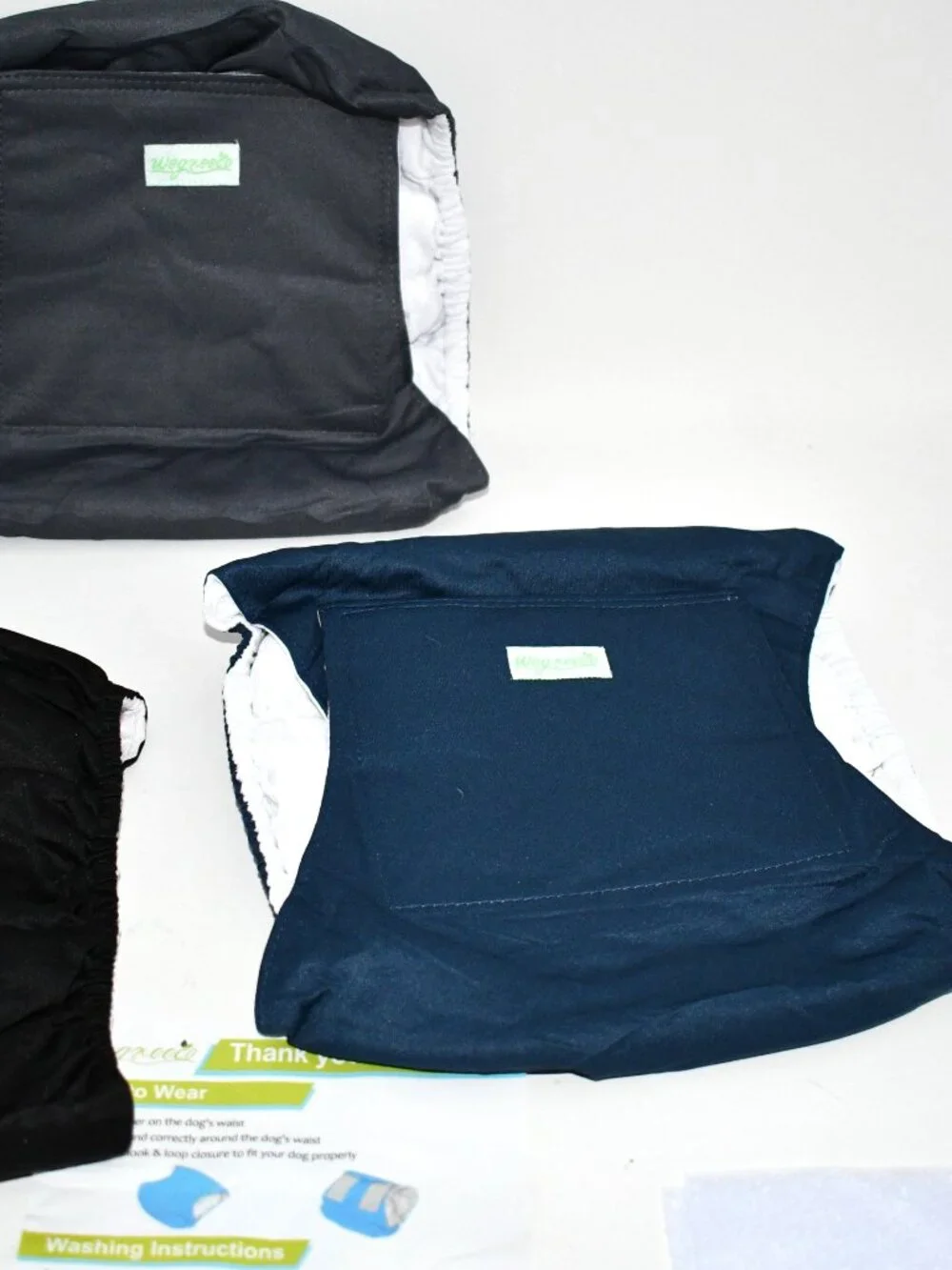 Wegreeco Washable Male Dog Belly Band, 3-Pack, Multi Color, LARGE NWT